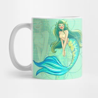 Pretty Mermaid Art Mug